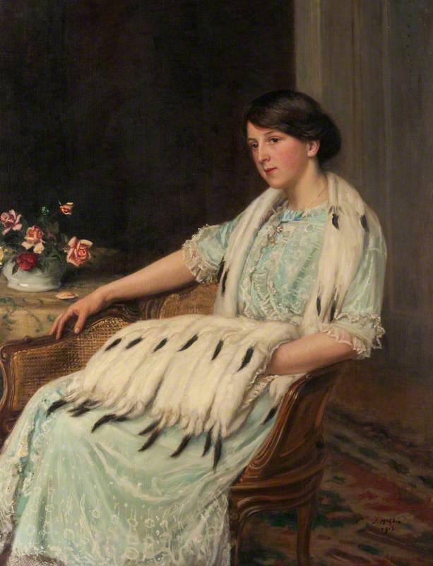 Lady With Furs — John Mcghie