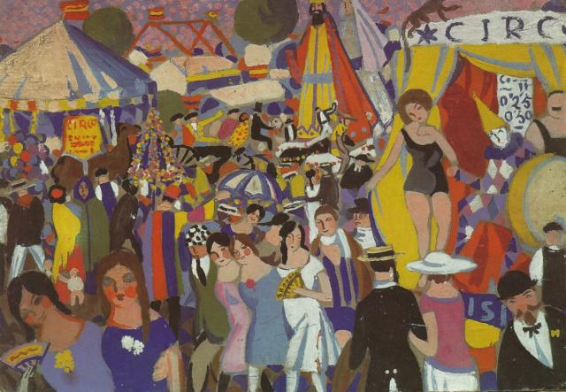 El Mercado De La Cruz Sagrada - El Circo — Salvador Dalí
