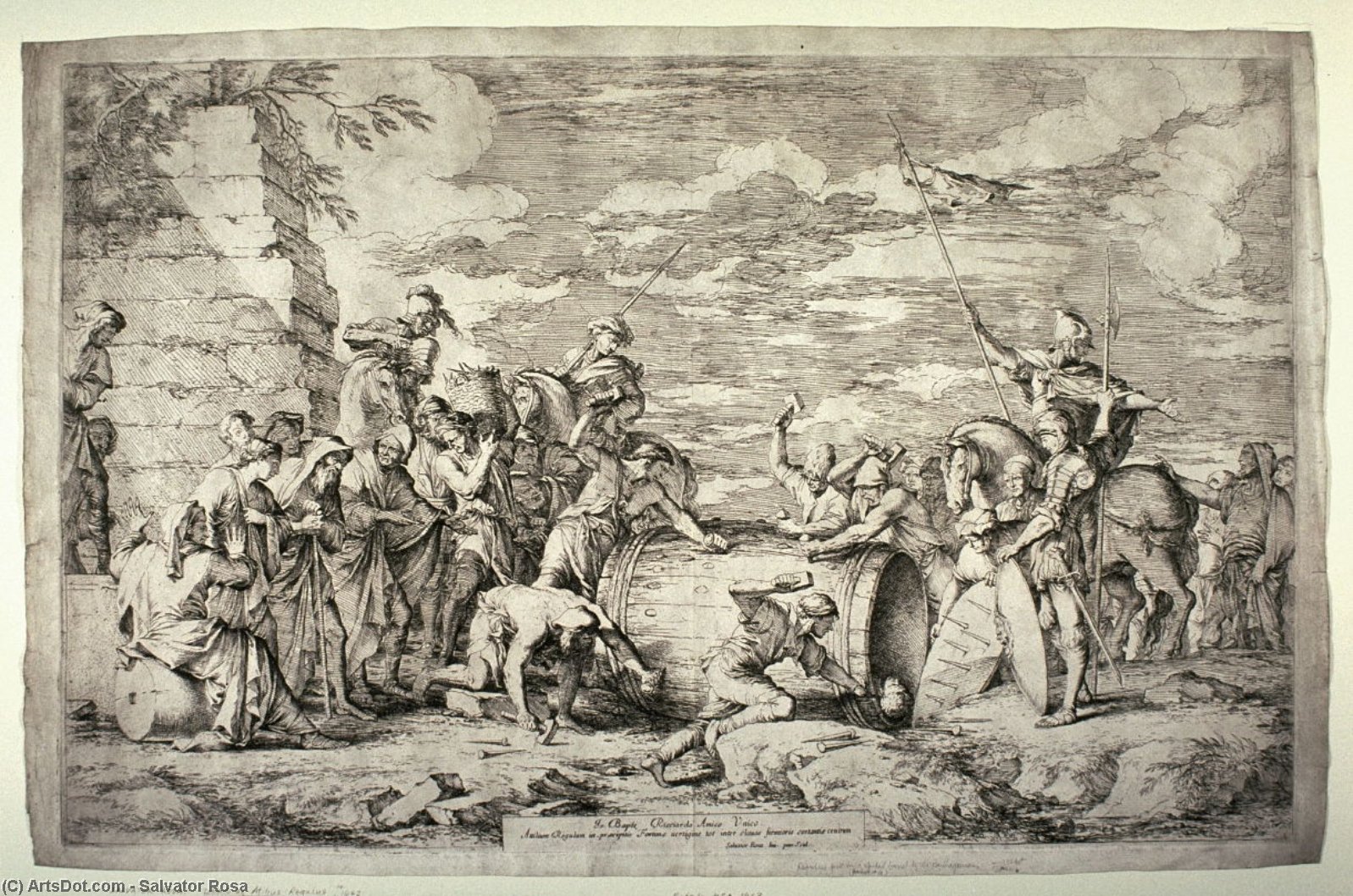 Death Of Atilius Regulus — Salvator Rosa