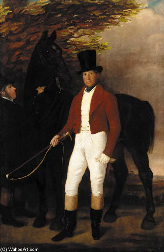 Portrait Of A Lewis Adams Of Watlands, Wolstanton, Staffordshire — Sir Francis Grant