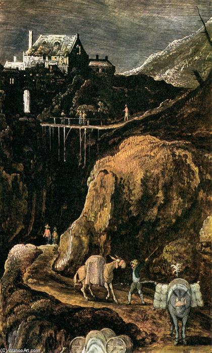 Landscape With The Temptation Of Christ (detail) — Joos De Momper