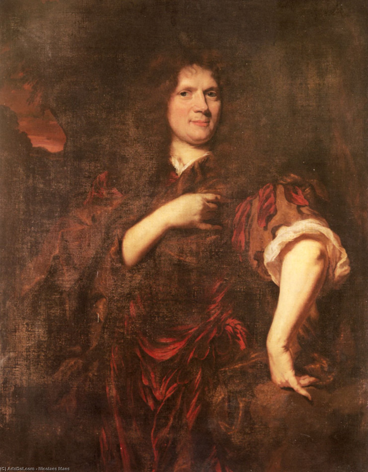 Portrait Of Laurence Hyde Earl Of Rochester — Nicolaes Maes