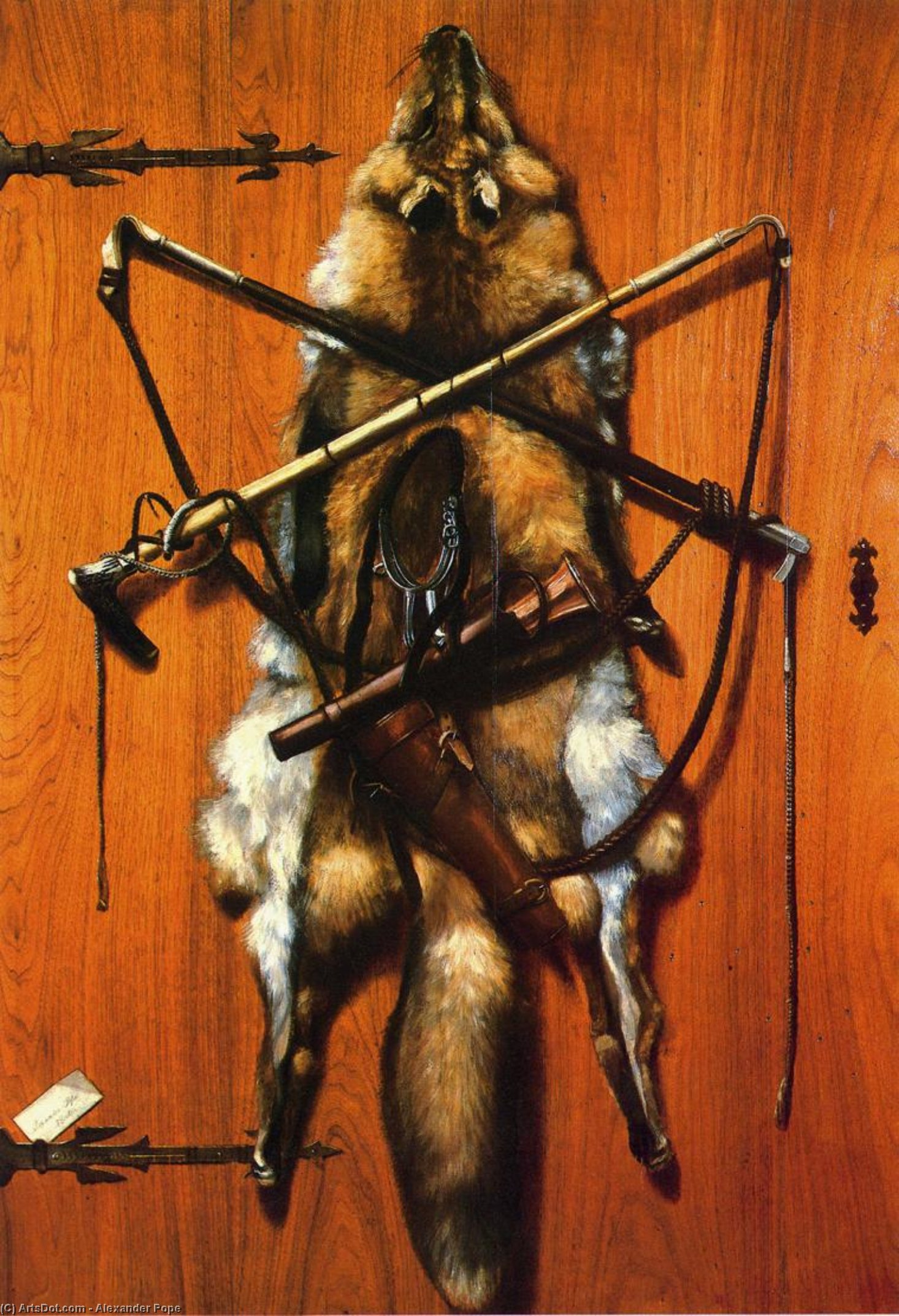 Still Life: Hunting Trophies - Red Fox Skin — Alexander Pope