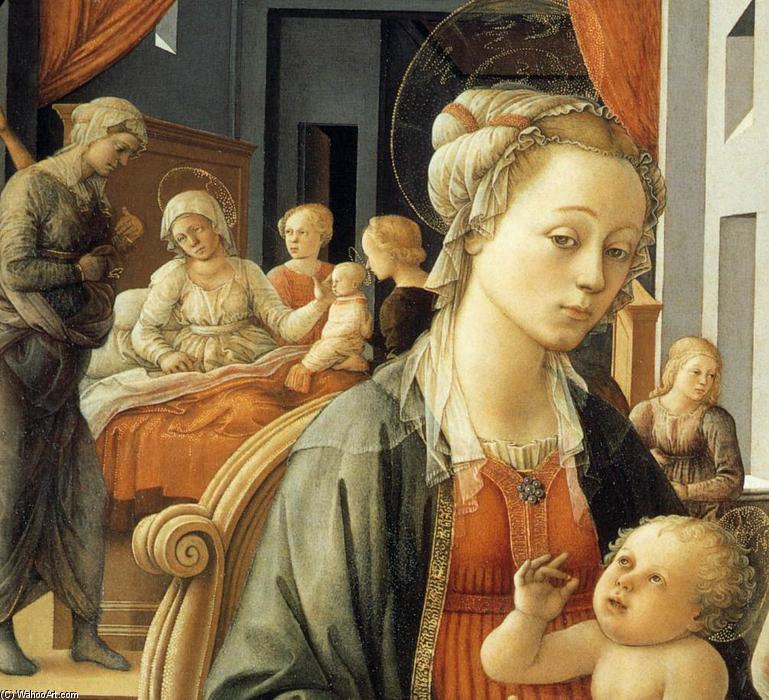 Madonna With The Child And Scenes From The Life Of St Anne (detail) — Filippo Di Tommaso Lippi