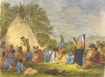 Indians In Council — Seth Eastman