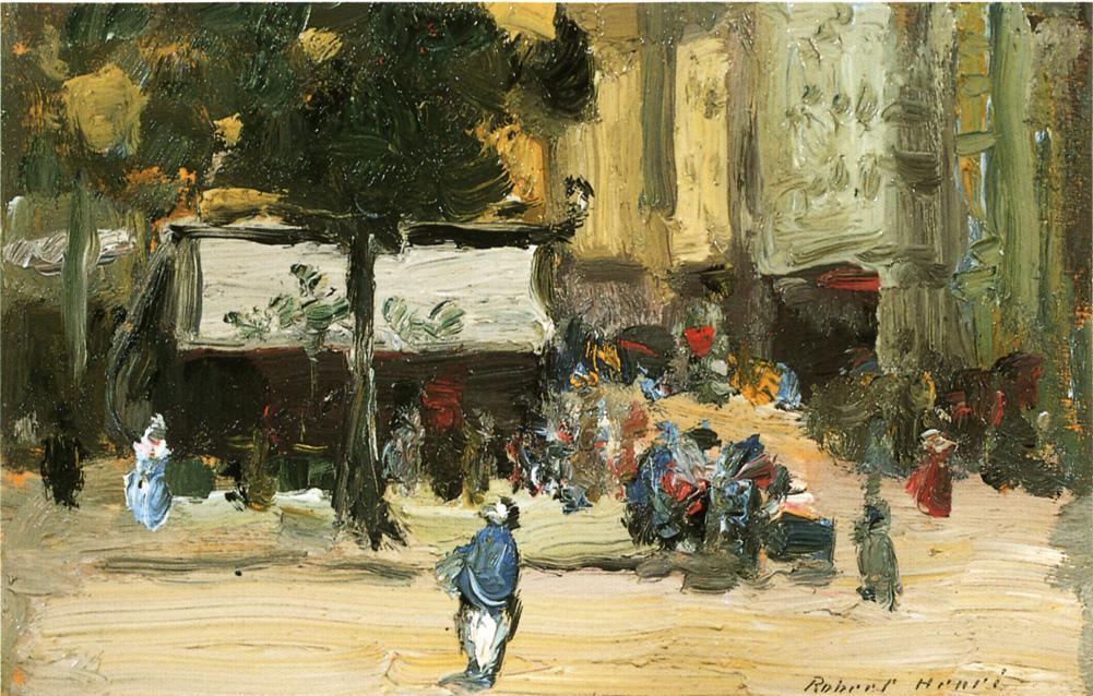 Street Corner In Paris — Robert Henri