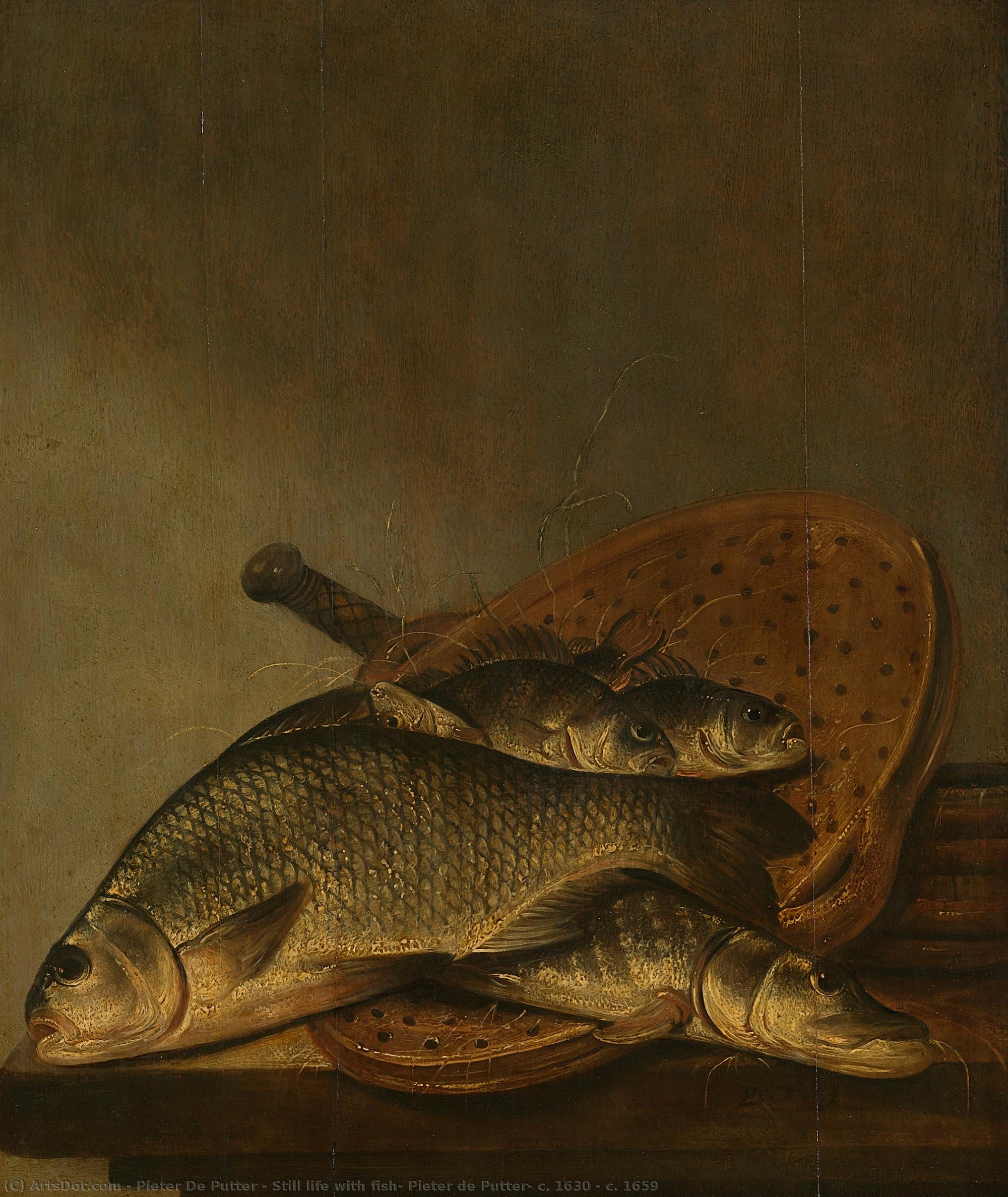 Still Life With Fish, Pieter De Putter, C. 1630 - C. 1659 — Pieter De Putter