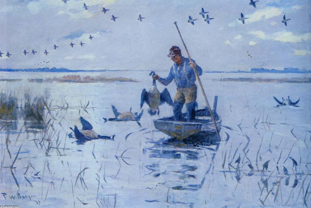 Retrieving Geese — Frank Weston Benson