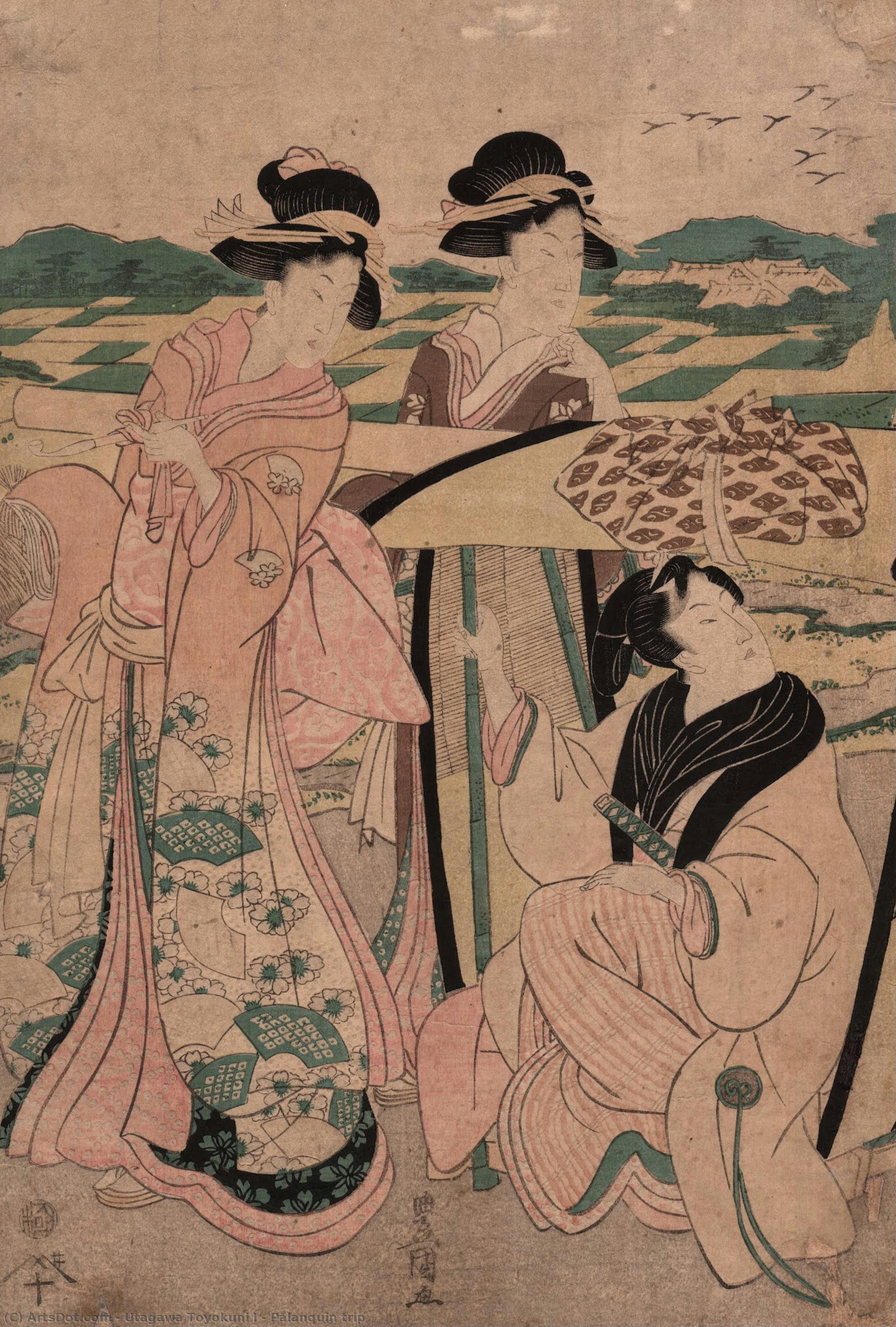 Palanquin Trip — Utagawa Toyokuni I