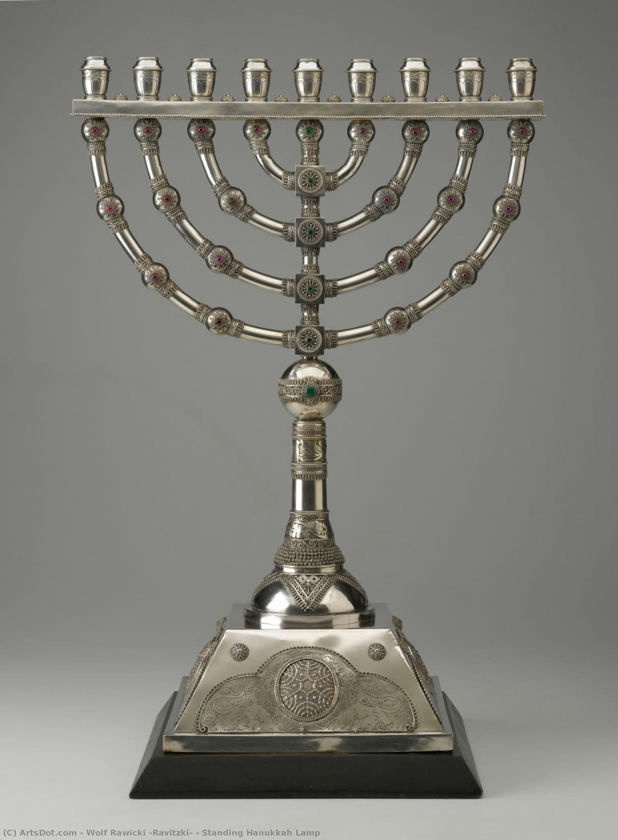 Standing Hanukkah Lamp — Wolf Rawicki (ravitzki)