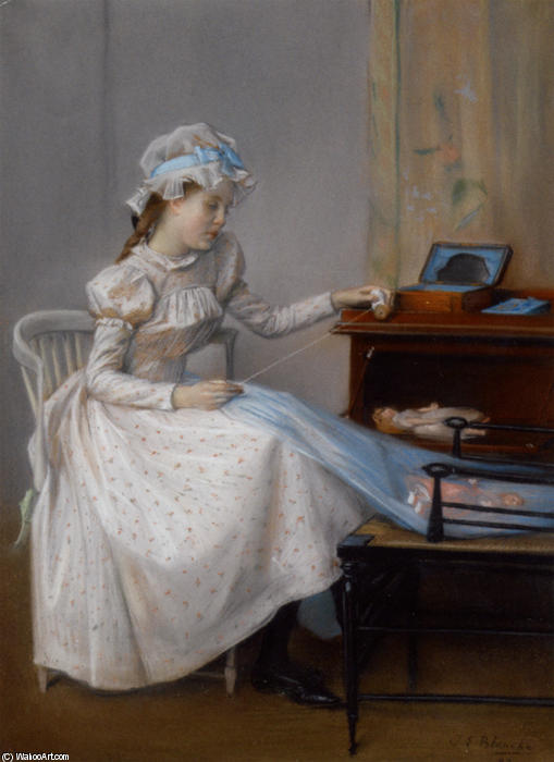 Girl With The Spool Of Thread — Jacques-émile Blanche