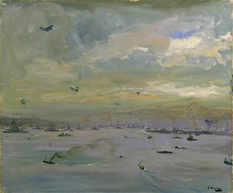 Rosyth: The Principal Base Of The Grand Fleet — Sir John Lavery