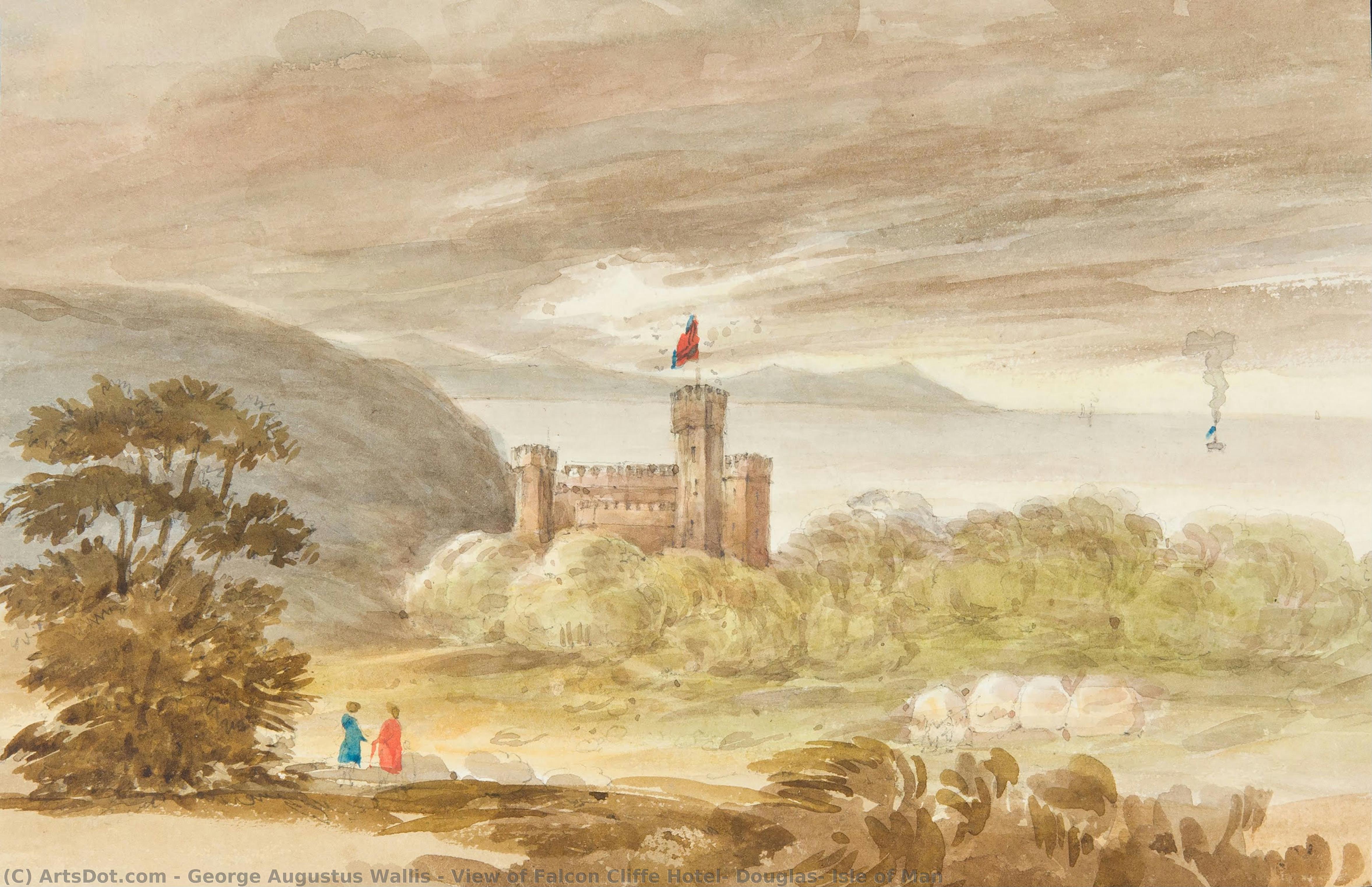 View Of Falcon Cliffe Hotel, Douglas, Isle Of Man — George Augustus Wallis