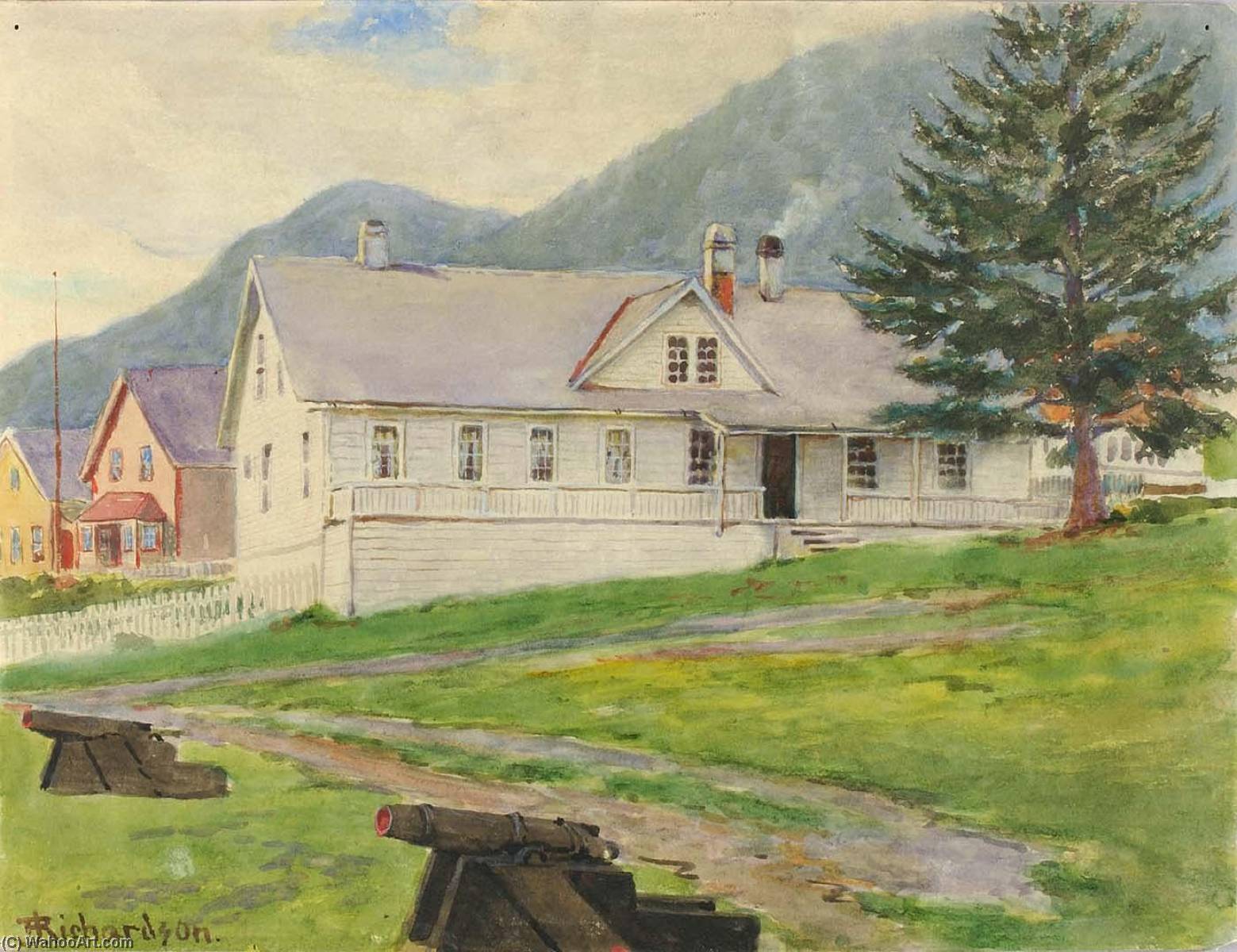 Former Governor's House, Sitka, 1905 — Theodore J. Richardson