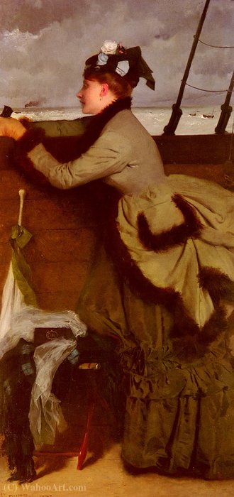 Looking Out To Sea — Ernest Ange Duez