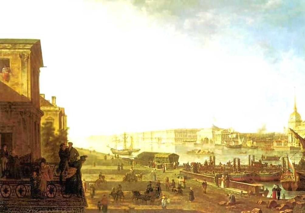 View Of The Admiralty And Palace Embankmant From The First Cadet Corps — Fedor Yakovlevich Alekseev