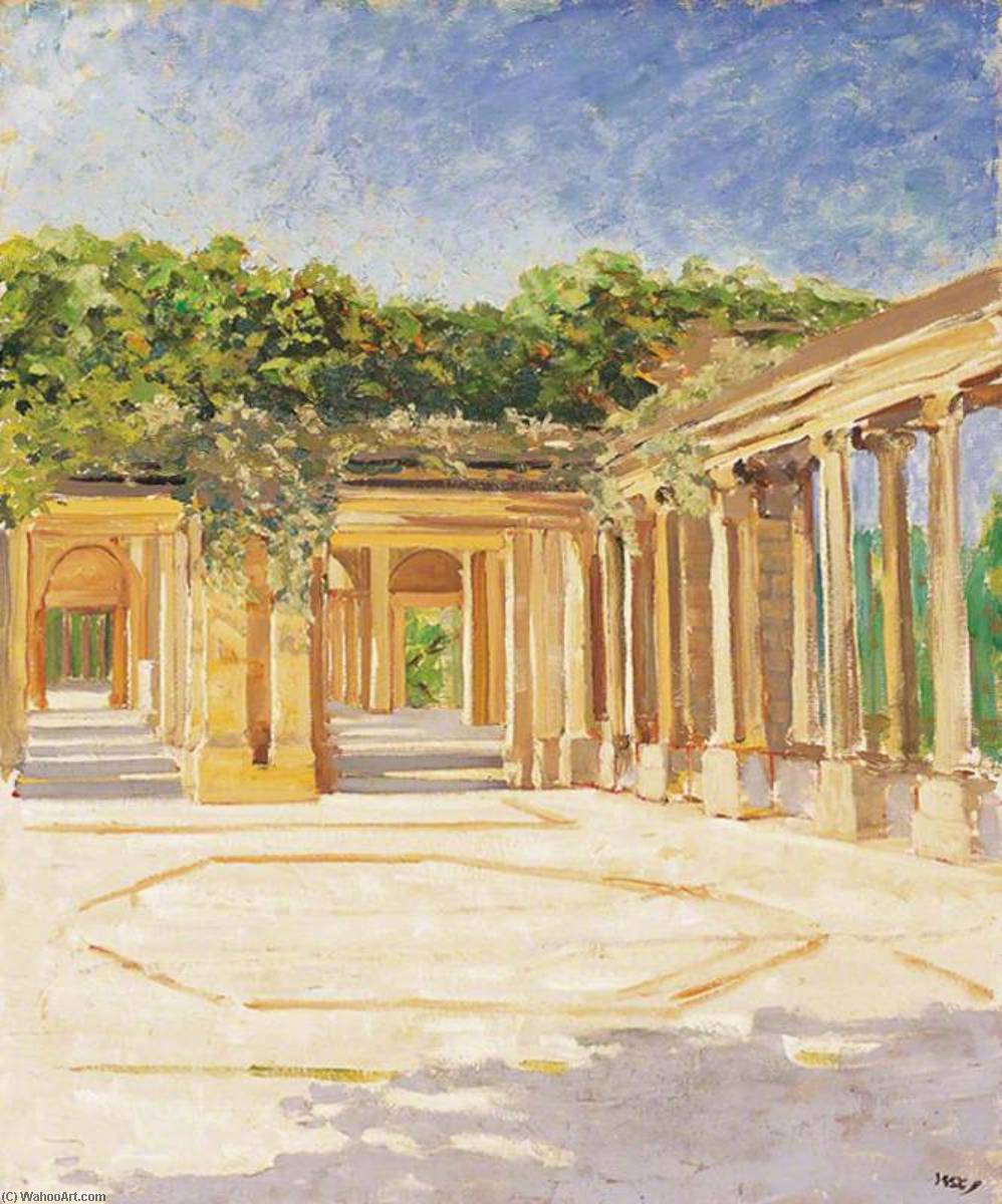 Colonnades And Pavement At Hever Castle, Kent — Winston Spencer Churchill
