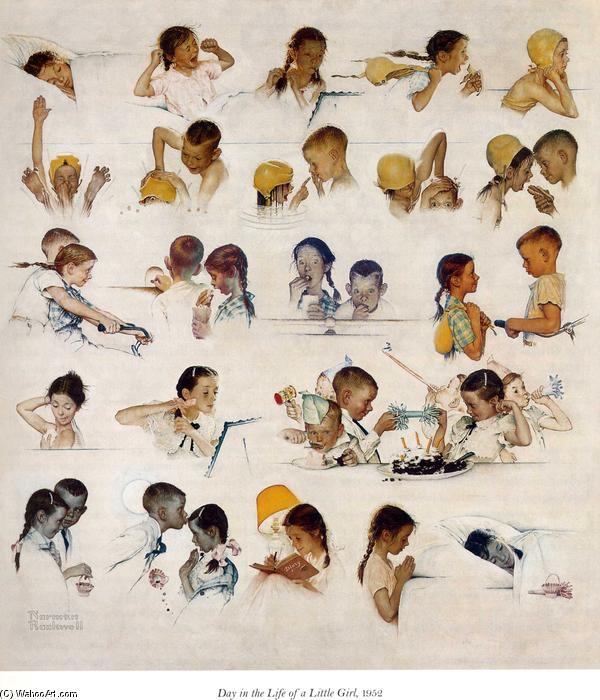 Day In The Life Of A Little Girl — Norman Rockwell