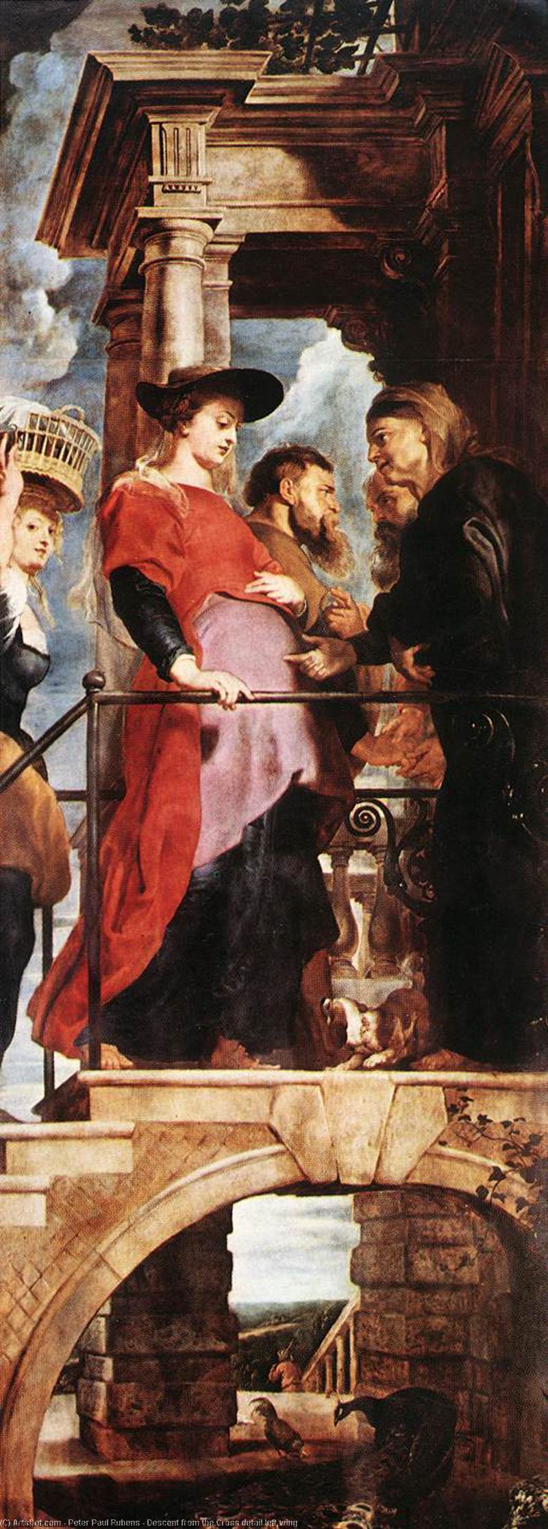 Descent From The Cross Detail Left Wing — Peter Paul Rubens