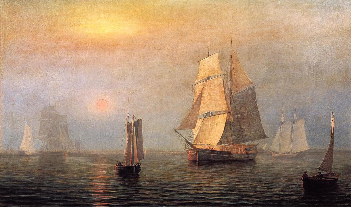 Shipping In Down East Waters — Fitz Henry Lane