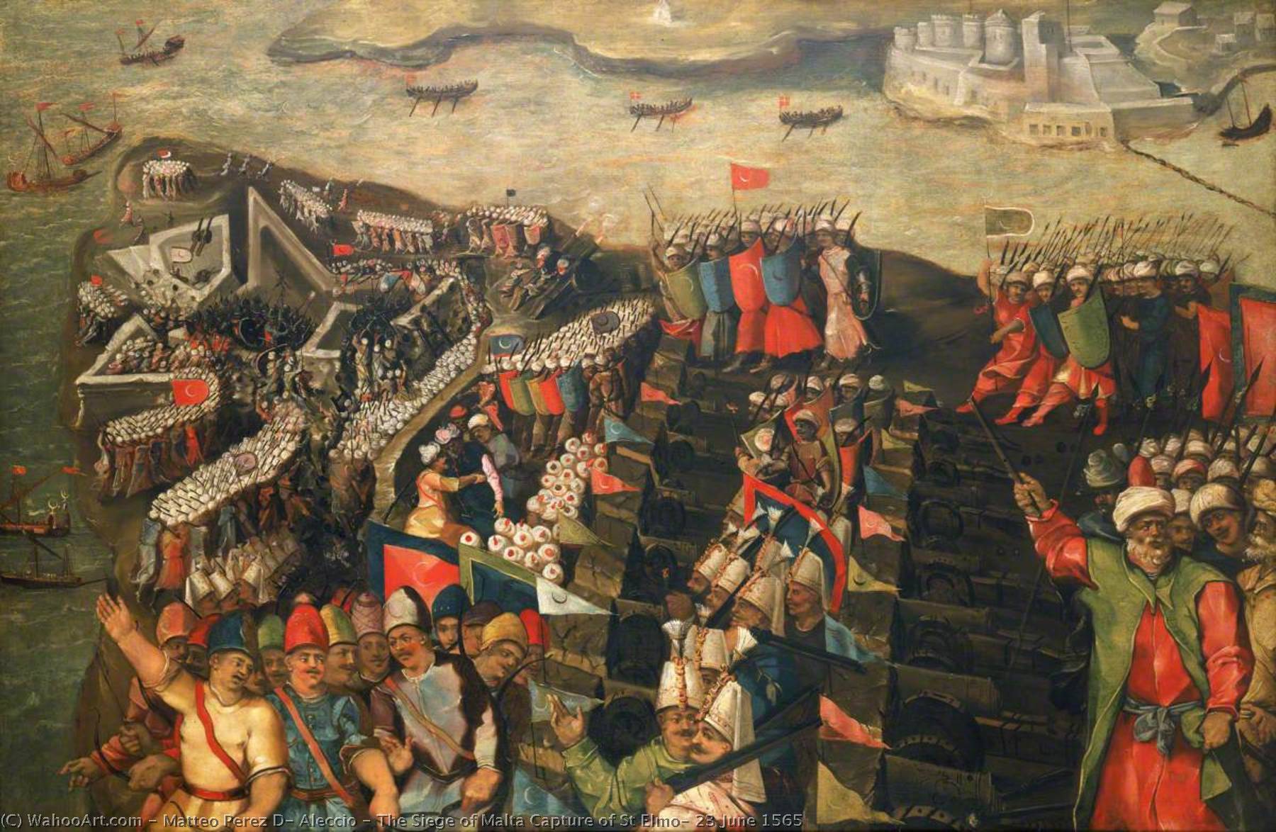 The Siege Of Malta Capture Of St Elmo, 23 June 1565 — Matteo Perez D' Aleccio