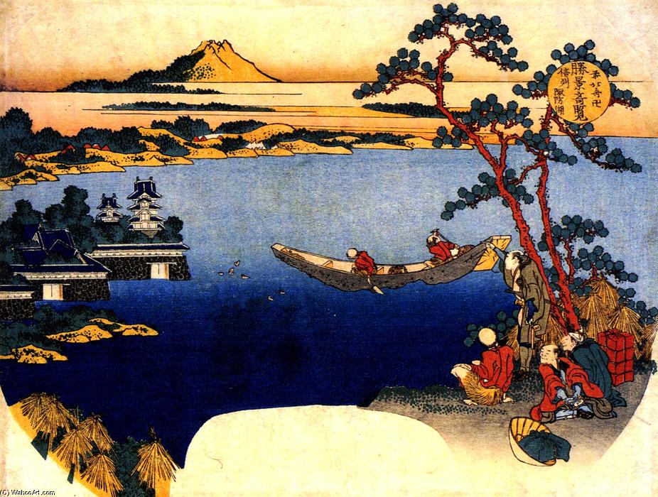 View Of Lake Suwa — Katsushika Hokusai