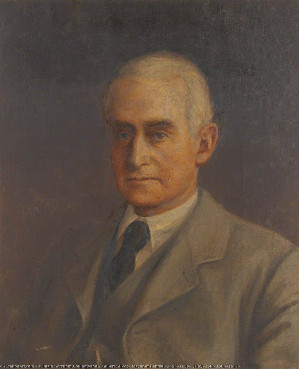 Gilbert Gilkes, Mayor Of Kendal (1898–1899, 1899–1900 1900–1901) — William Gershom Collingwood