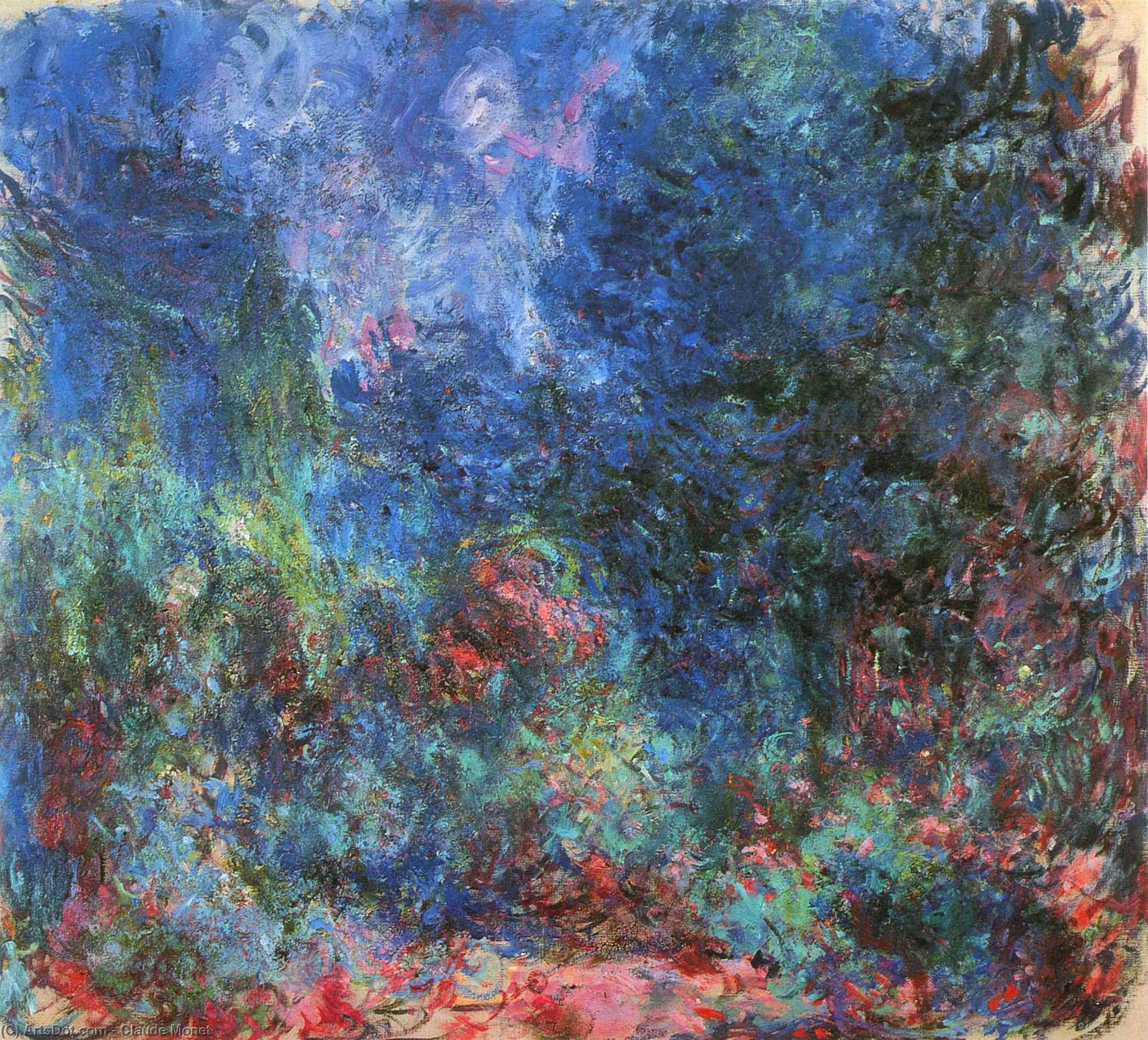 The House At Giverny Viewed From The Rose Garden — Claude Monet