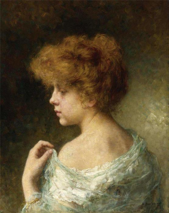 Portrait Of A Young Girl (12) — Alexei Alexeievich Harlamov