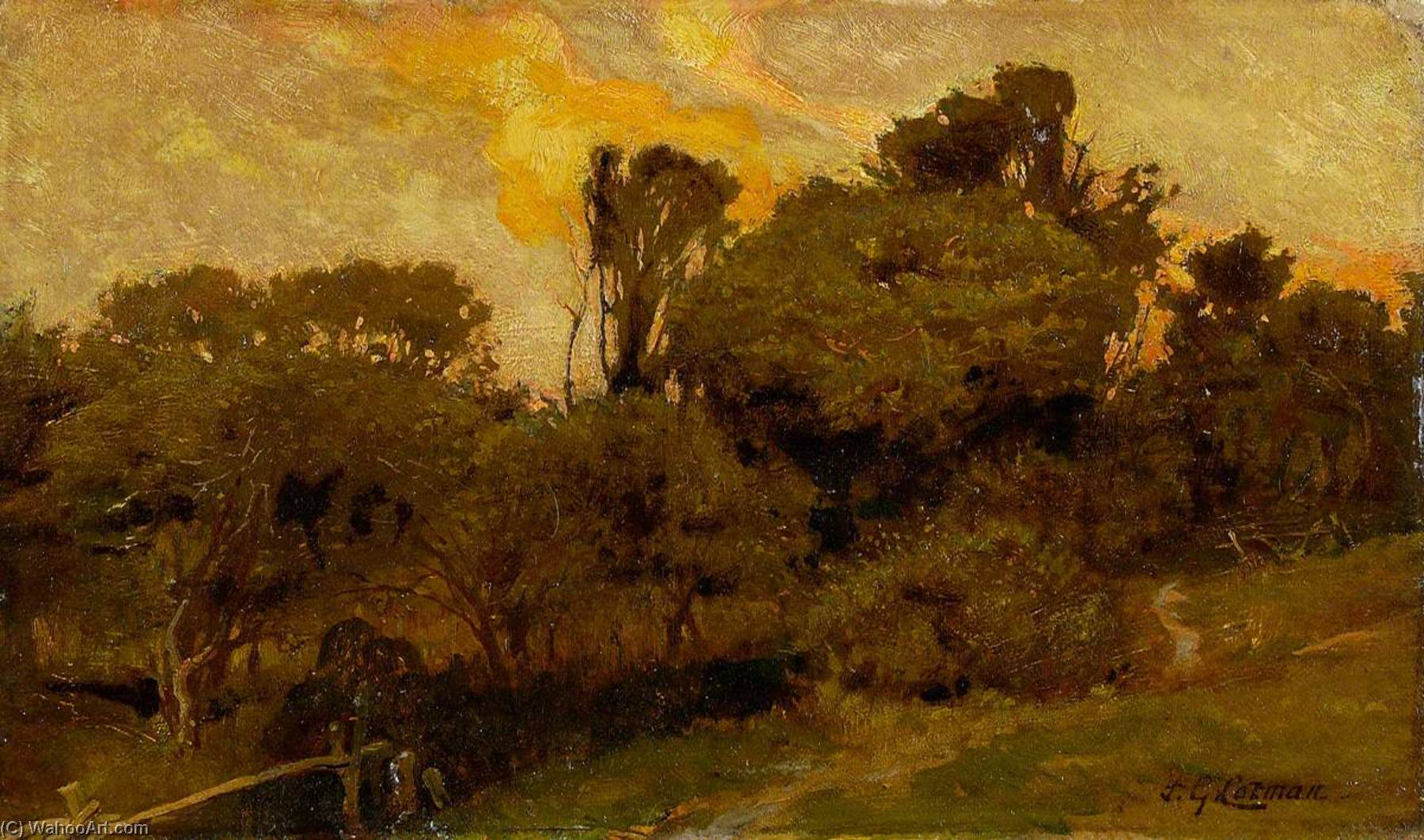 Landscape, Sunset — Frederick George Cotman