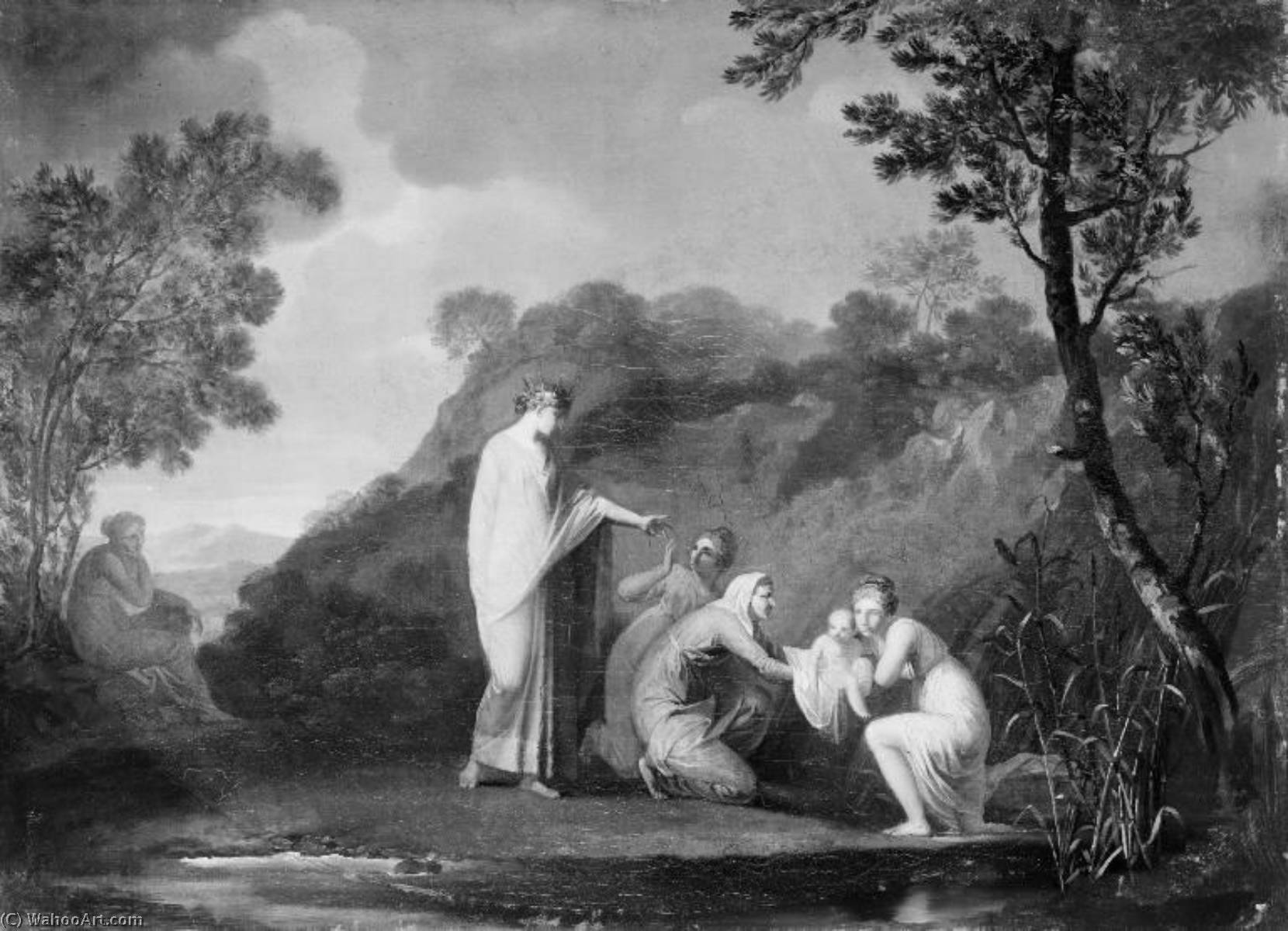 The Finding Of The Infant Moses — Nicolai Abraham Abildgaard