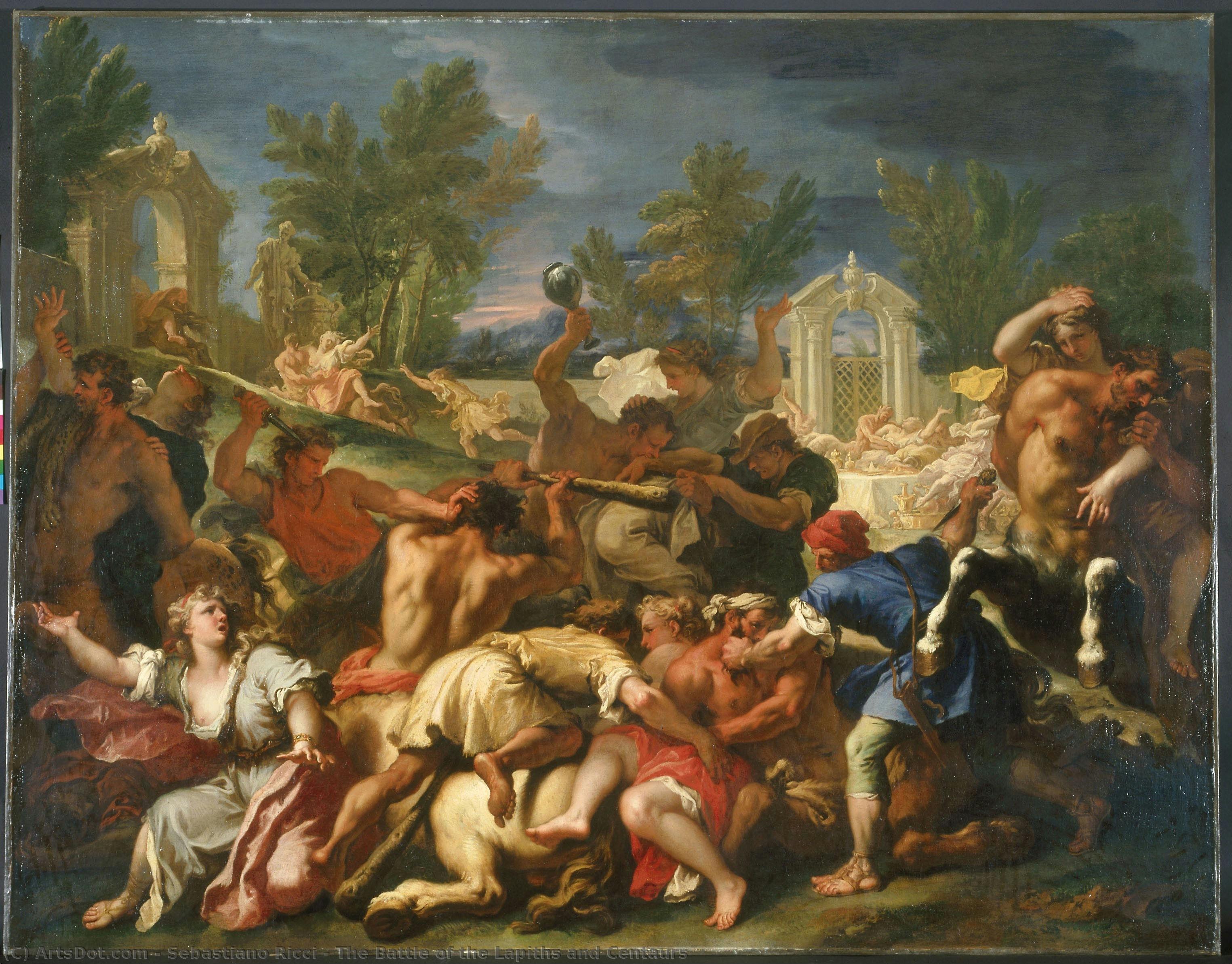 La Batalla De Los Lapitas Y Centauros — Sebastiano Ricci