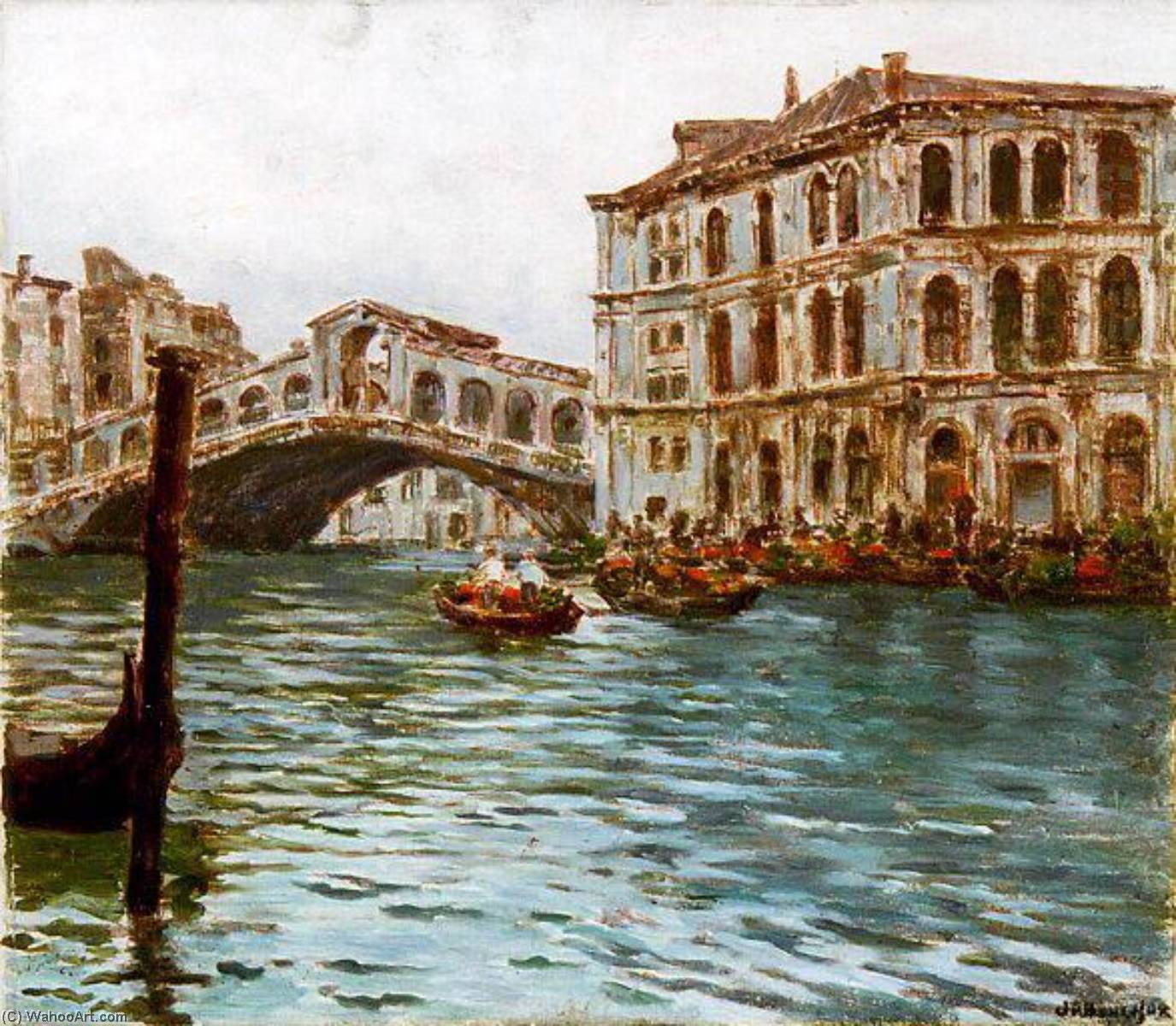 Le Rialto À Venise (titre Inscrit) — Joseph-félix Bouchor