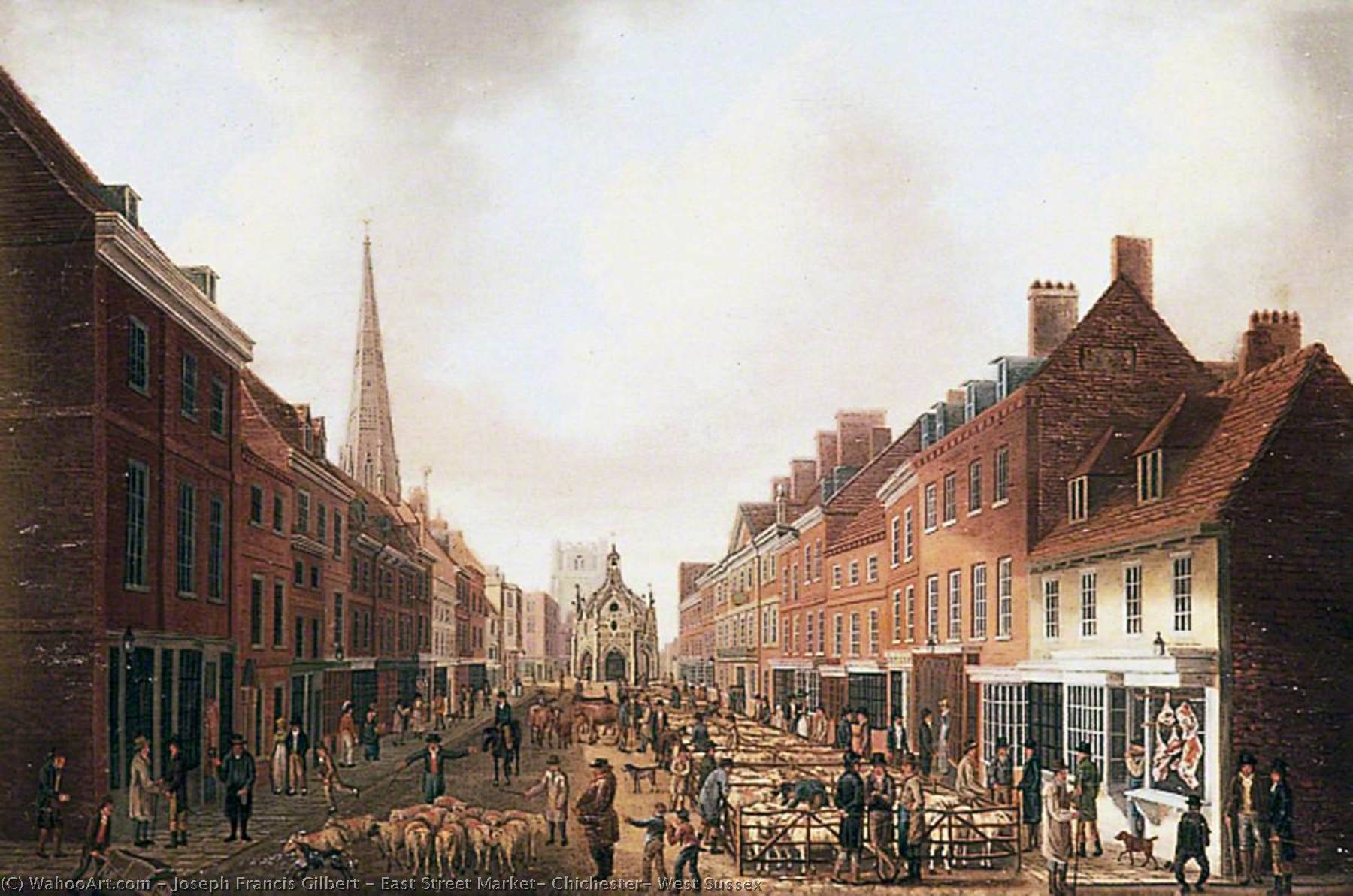 East Street Market, Chichester, West Sussex — Joseph Francis Gilbert