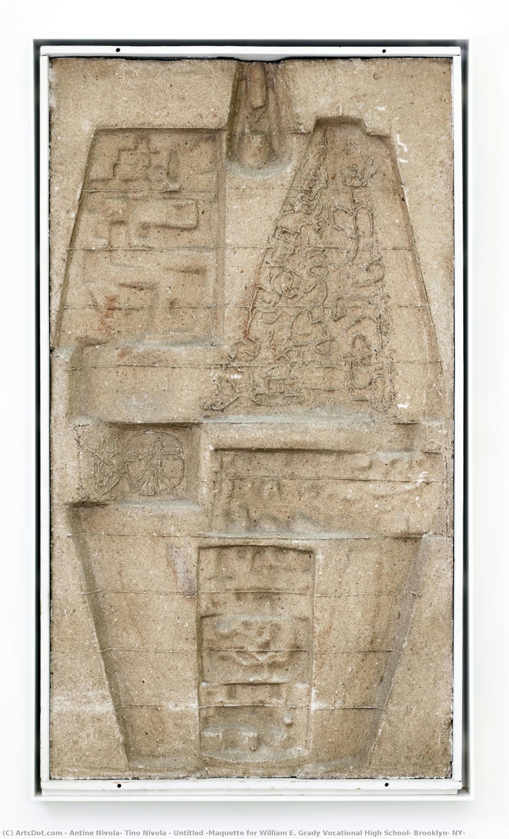 Untitled [maquette For William E. Grady Vocational High School, Brooklyn, Ny] — Antine Nivola, Tino Nivola