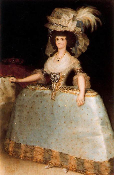 Queen María Luisa In A Tontillo — Francisco José De Goya Y Lucientes