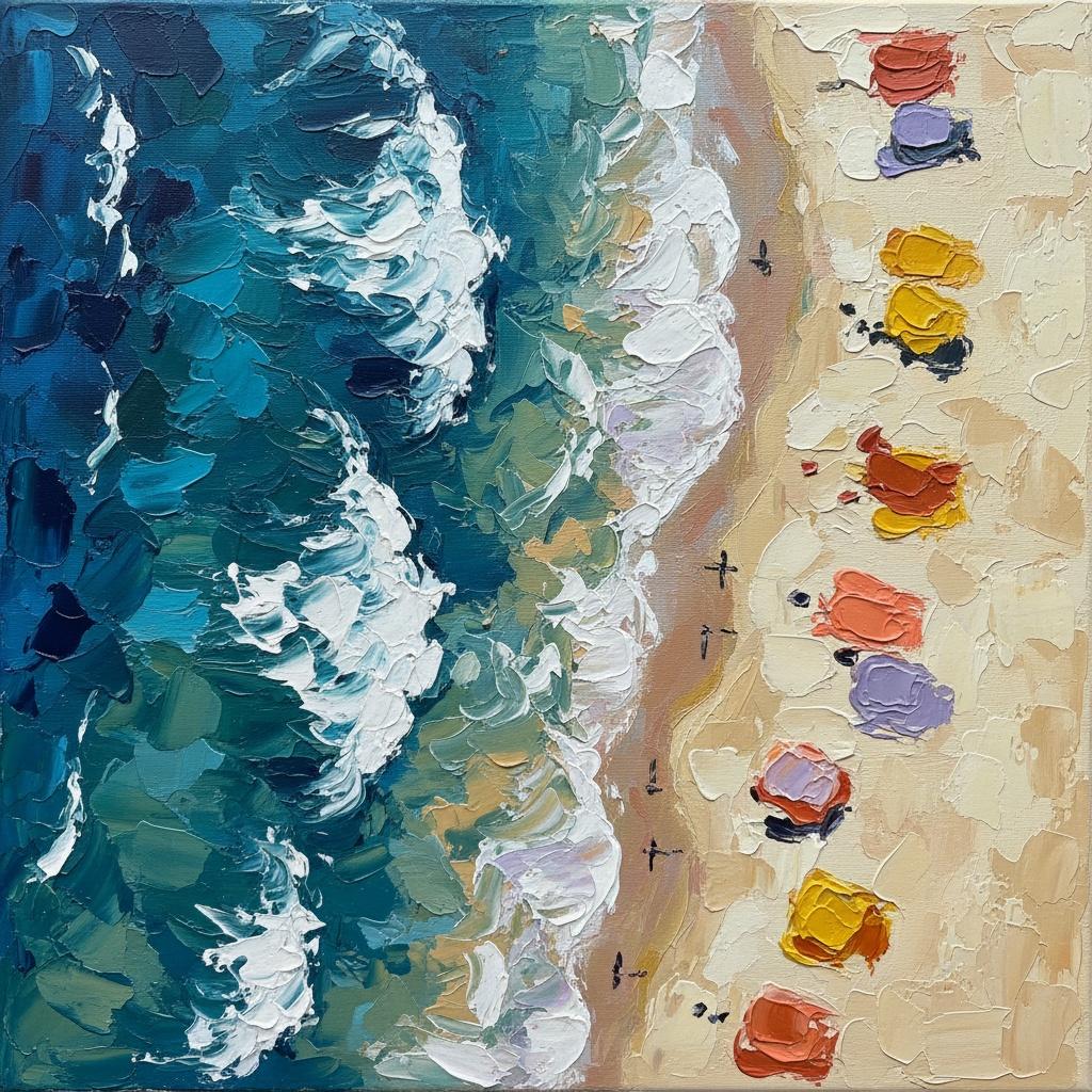Ethereal Tides Of Ochre And Azure: A Singular Study In Sculptural Motion — Christian Noiret