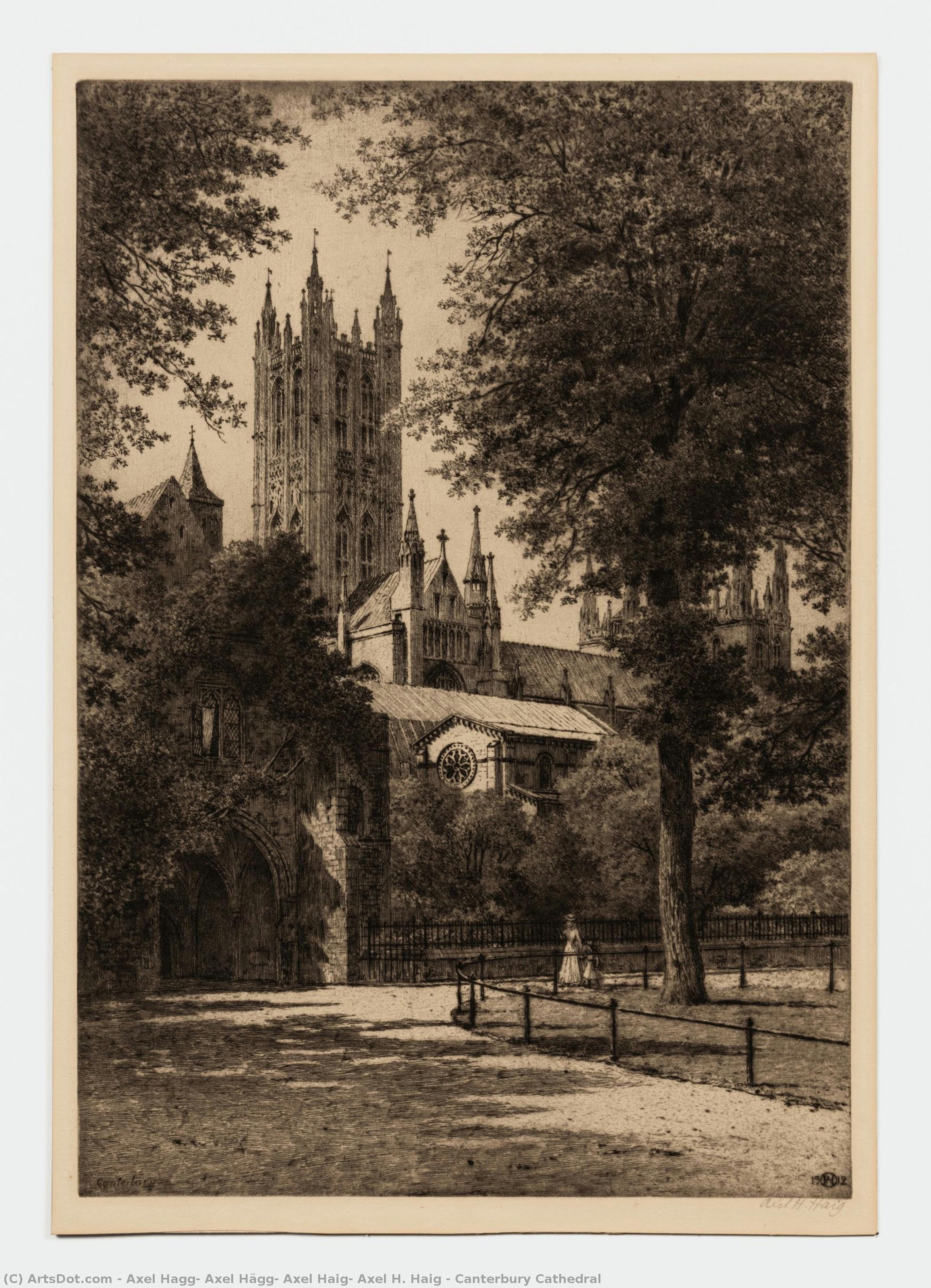 Canterbury Cathedral — Axel Hagg, Axel Hägg, Axel Haig, Axel H. Haig