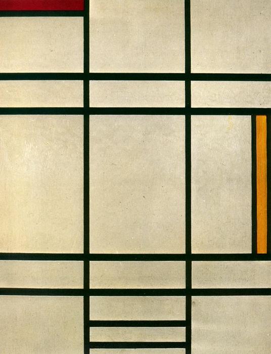 Composition With Yellow And Red — Пит Мондриан
