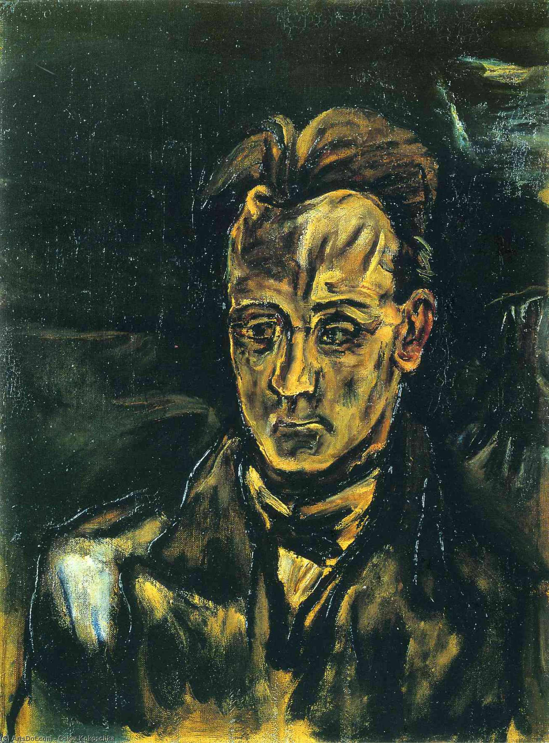 Portrait Of The Composer Anton Von Webern — Oskar Kokoschka