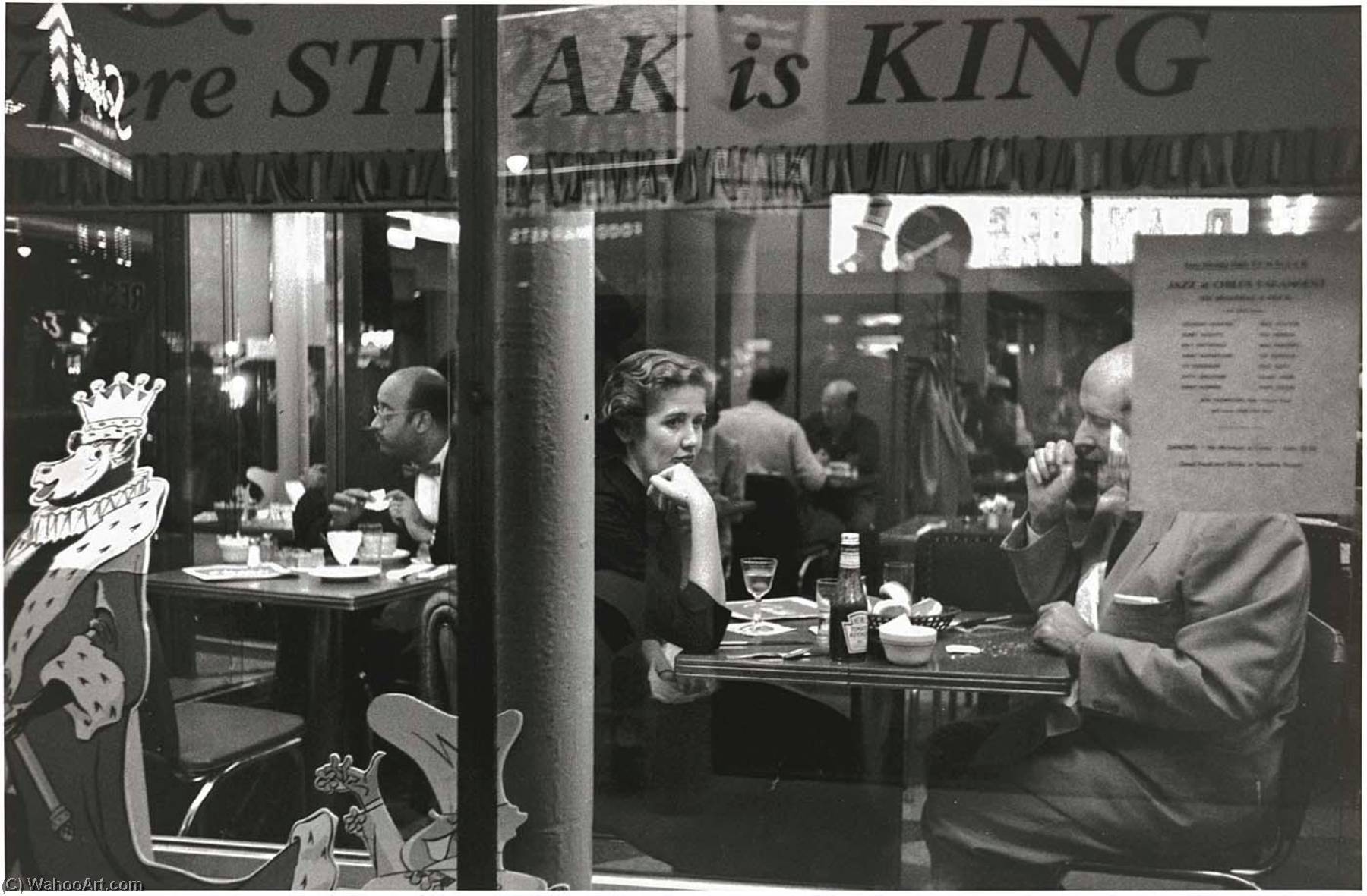 Times Square, (couple In Café Window) — Frank Paulin