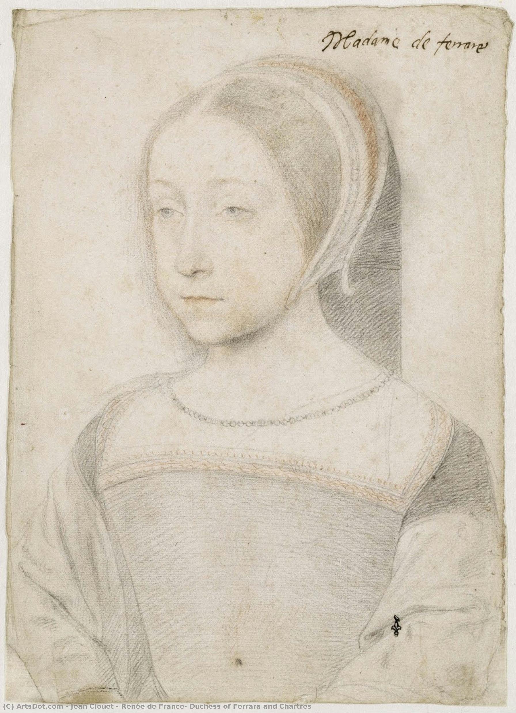 Renée De France, Duchess Of Ferrara And Chartres — Žan Klo