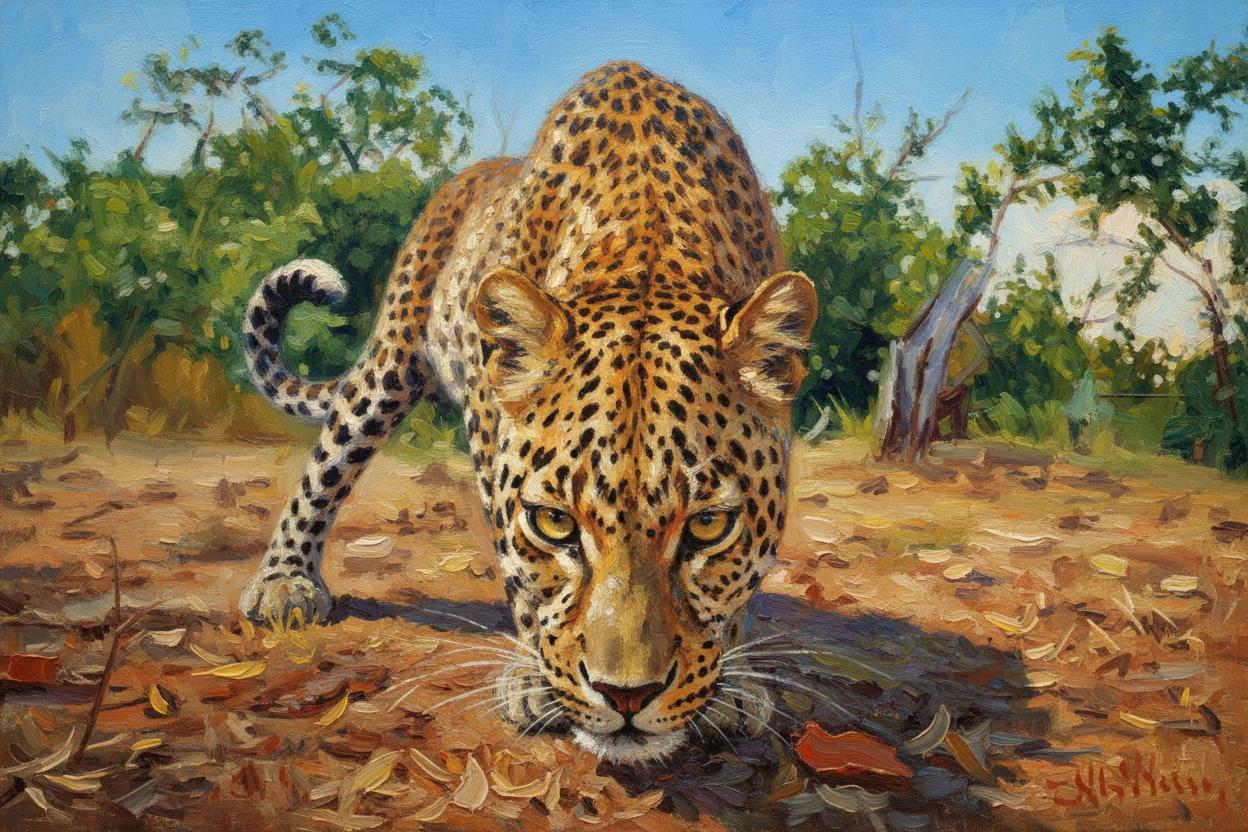 Golden Gaze: The Silent Pursuit In Sunlit Ochre — Océane Michel