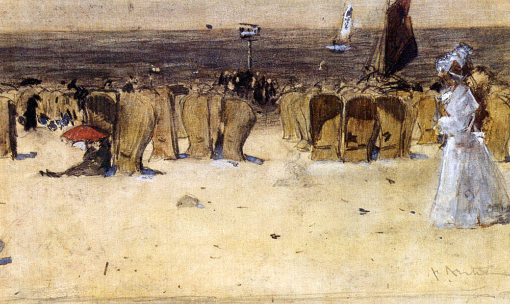 Figures On The Beach, Scheveningen — Pieter Florentius Nicolaas Jacobus Arntzenius