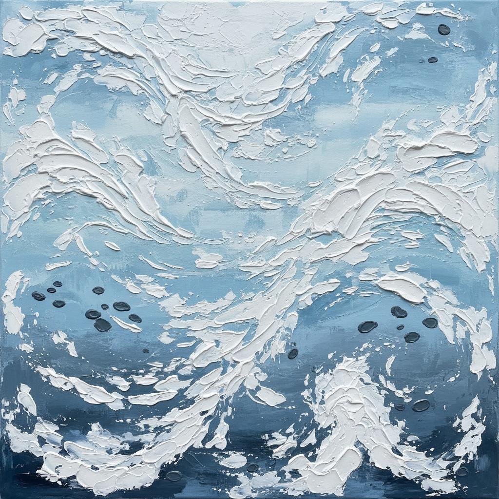 Cerulean Tides: Eine Singuläre Studie Skulpturaler Wellen Und Unendlicher Blauer Bewegung — David Moreau