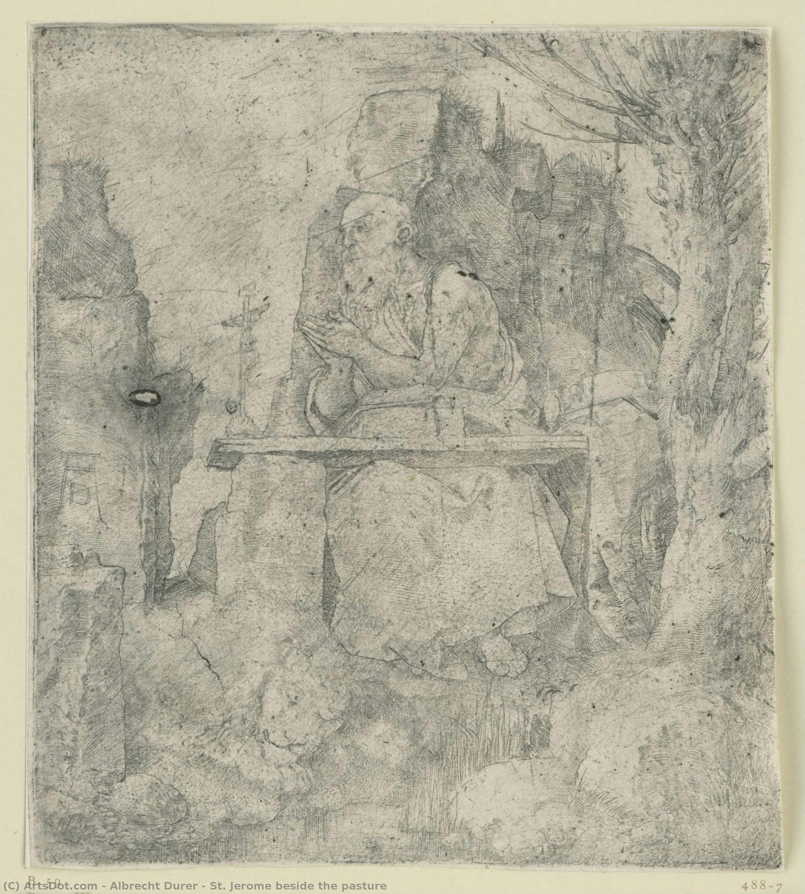 St. Jerome Beside The Pasture — Albrecht Dürer