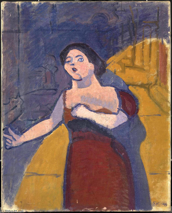 A Singer At The Bedford Music Hall — Spencer Frederick Gore