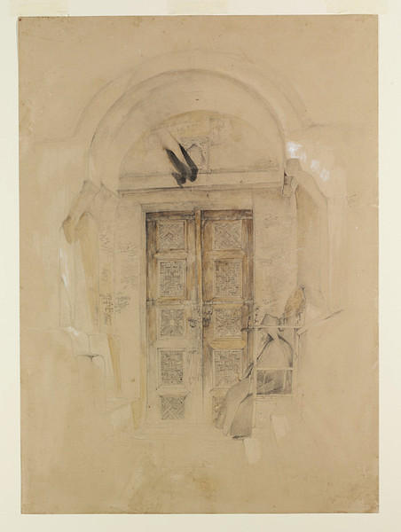 Door To The Church, Monastery Of St. Catherine, Sinai — John Frederick Lewis