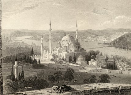 Mosque And Tomb Of Sulieman — William Henry Bartlett