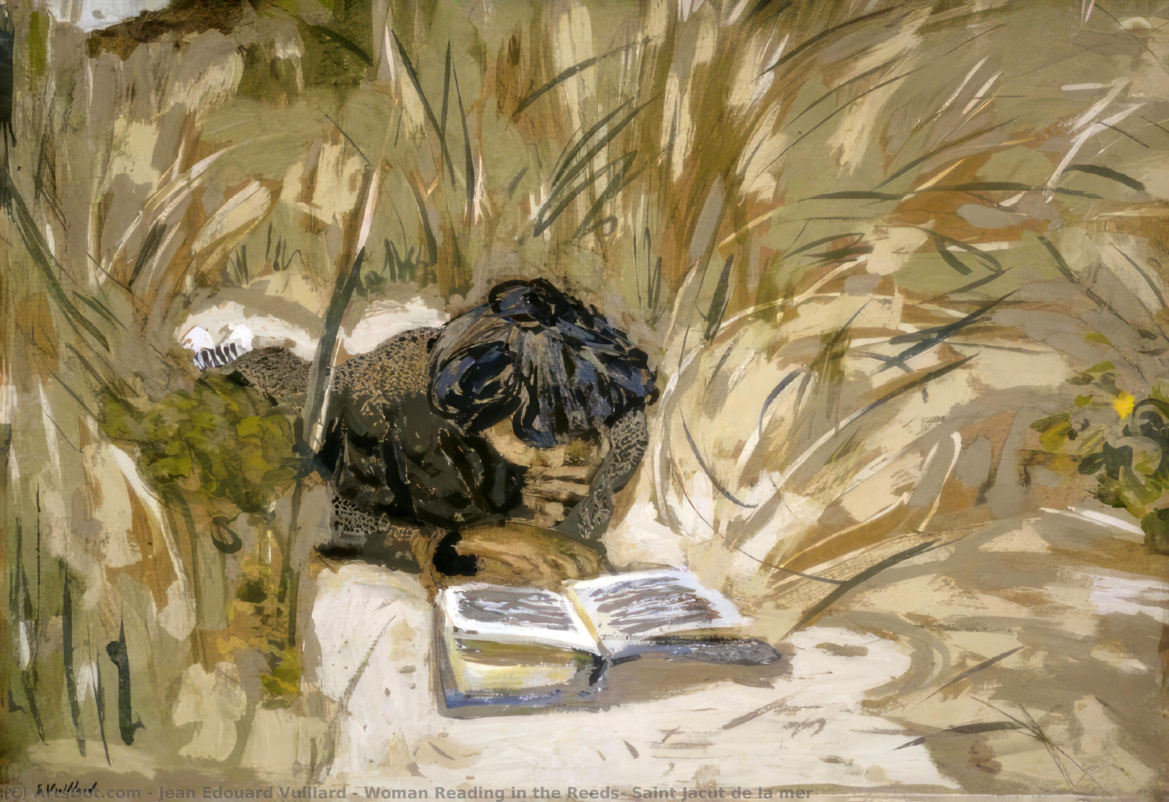 Mujer Leyendo Entre Juncos — Jean-édouard Vuillard